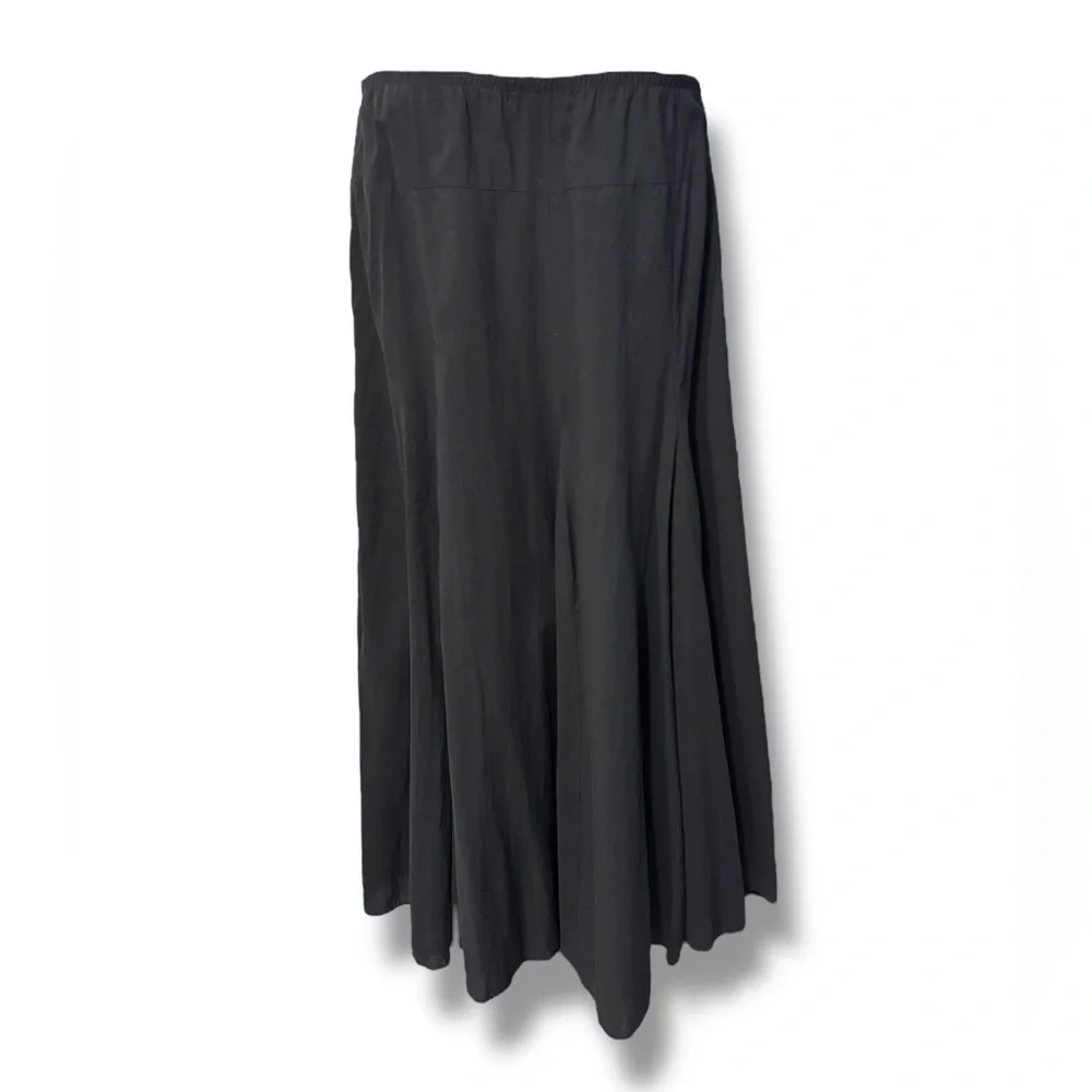 KAREN KANE Black Cotton Full Maxi Skirt - Picture 3 of 8